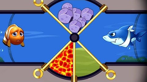 Fishdom Mini Games Ads Part 28 - All Levels - Defeat The Shark Save Fish