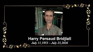 Death Announcement - Harry Persaud Bridjlall