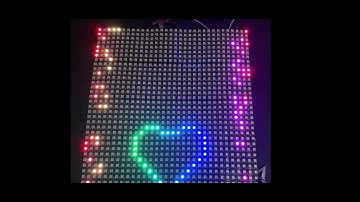 Dot Matrix WS2812 RGB Led controller board new styles Demo show to respond Danial