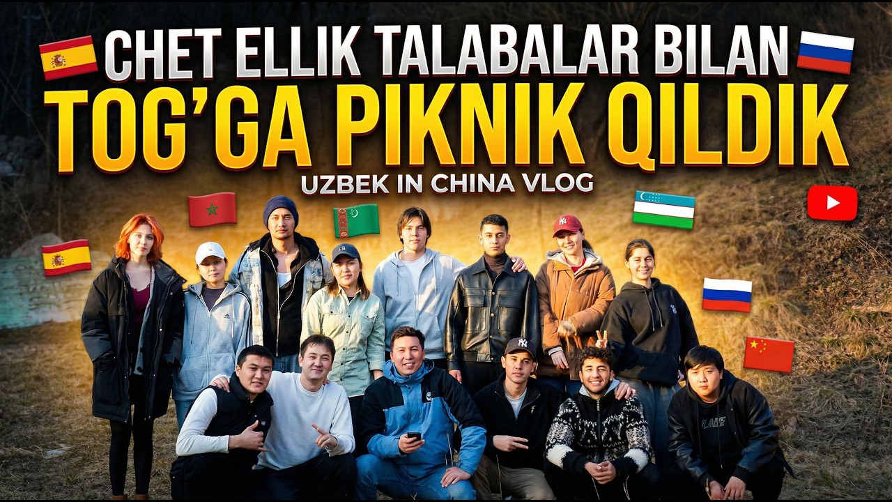 Xitoyda xalqaro piknik: Turkman, Marokash, Ispan va O'zbek bir stolda!