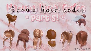 Brown Hair Codes Part 5 Roblox Bloxburg Youtube - roblox brown bun hair