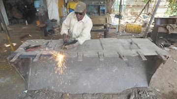 Expert Repair Damaged JCB Bulldozer Loader Bucket | JCB Bucket Arc Welding & Gas Cutting