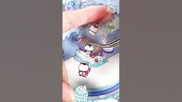 “Bola de cristal com flocos 3D: crie adesivos mágicos e relaxe! ❄️✨”