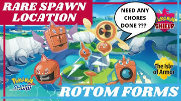 How to Find ALL ROTOM FORMS in Pokemon Sword and Shield (Rare Spawn Location)