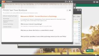 How to edit your workbook and use the PebblePad help