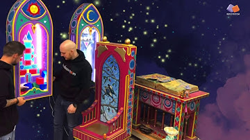 Hidden button and cubes