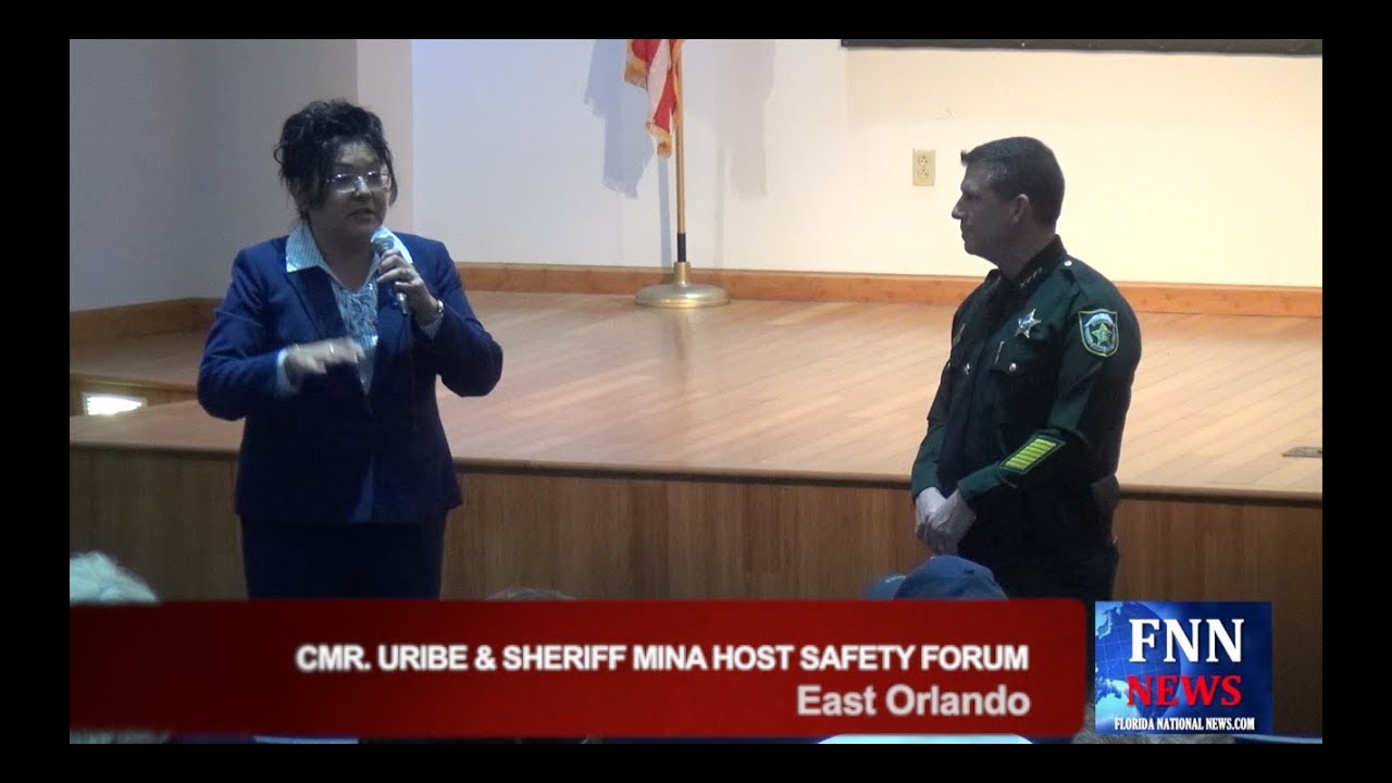 florida politics sunburn Commissioner Mayra Uribe and Sheriff Mina Host Community Forum | FNN NEWS