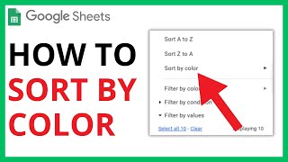 How to Sort by Color in Google Sheets [QUICK GUIDE]