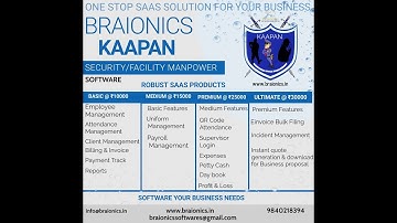 Best Security Guard and Facility Manpower office management Software