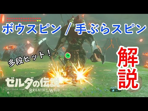 【裏技】ライネルもワンターンキル！！「ボウスピン / 手ぶらスピン」解説！！【ゼルダの伝説 Breath of the Wild】