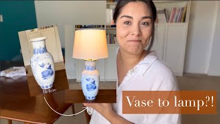 DIY Lamps With Me!! | Turning A Vase Into A Lamp
