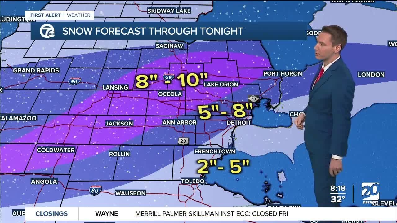Winter storm coming to metro Detroit - 8am update - YouTube