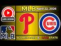 🔴 Philadelphia Phillies vs Chicago Cubs LIVE | MLB | April 23, 2026 | Live Scoreboard
