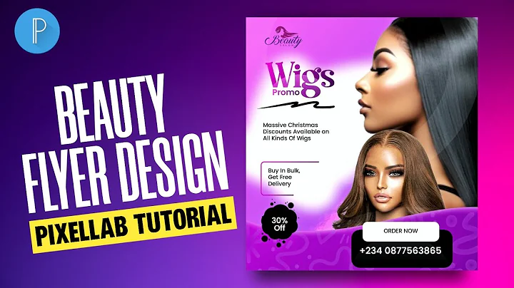 How To Design A Beauty Flyer On Pixellab | Pixellab Tutorial 