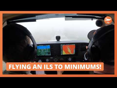ILS to Minimums - Flying Instrument Approaches in Actual IMC - Cessna 172 G1000