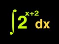 The Easiest way to Integral of 2^x+2 dx