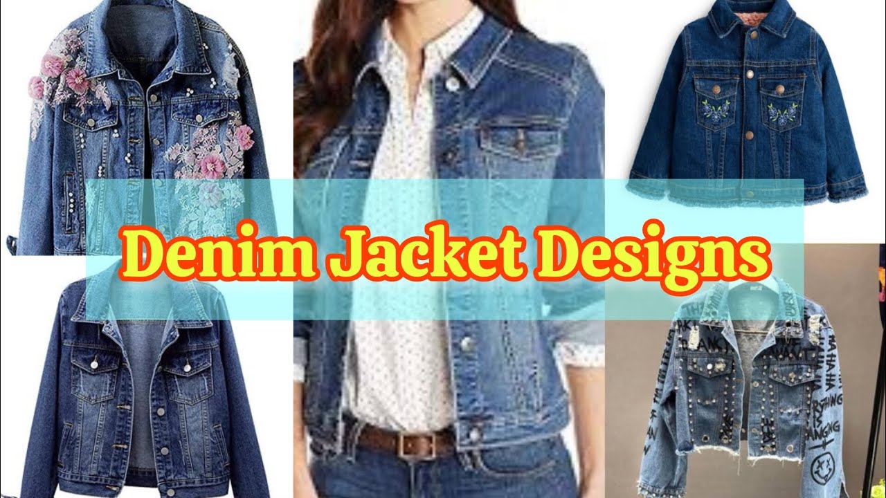 Girls' blue embroidered organic cotton denim jacket