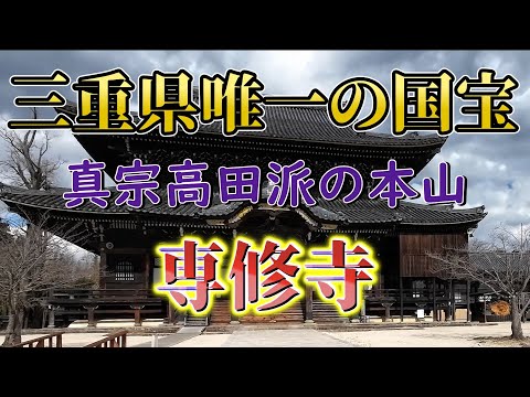【真宗高田派の本山　専修寺】三重県の木造建築物としては唯一国宝として認定されている専修寺とその周辺の寺内町を散策しました