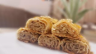 How to make Baklava with tahini (باقلاوه به راشى) KURDISH CHEF