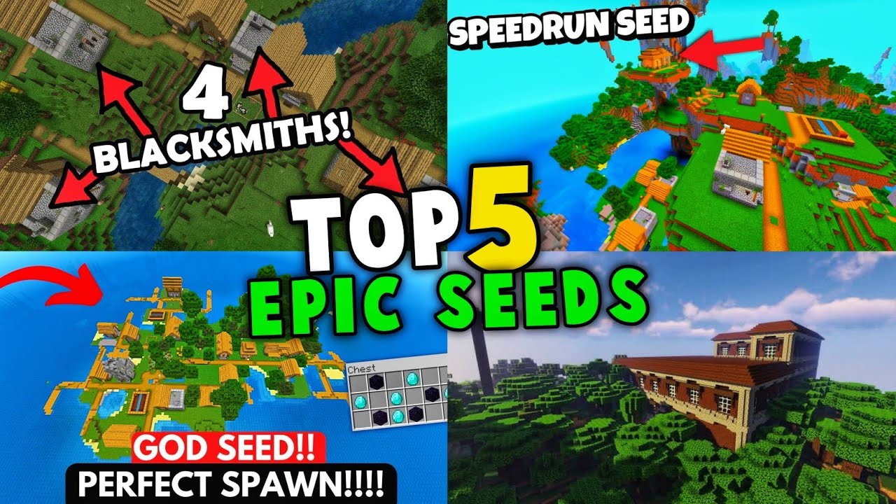 TOP 5 Best Seeds For Minecraft 1.19 Pocket Edition minecraft best