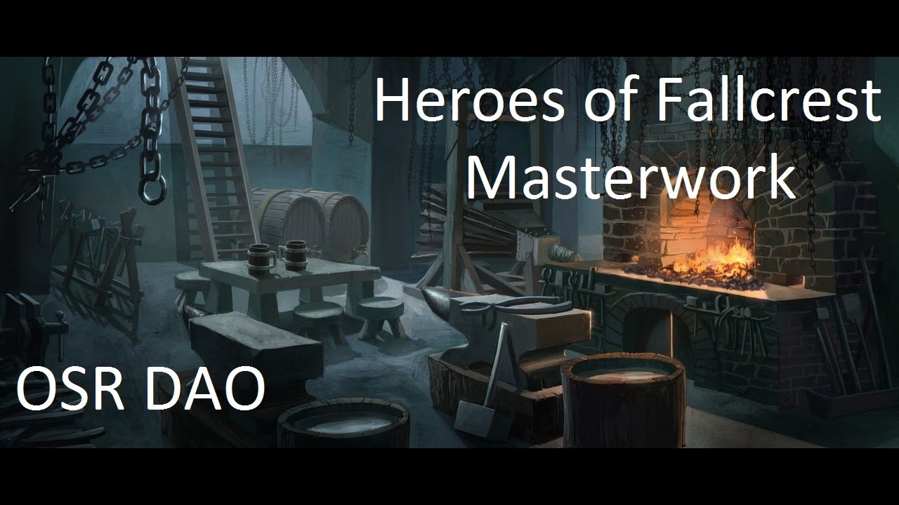 [tutorial] Masterwork + OSR DAO #12 - YouTube