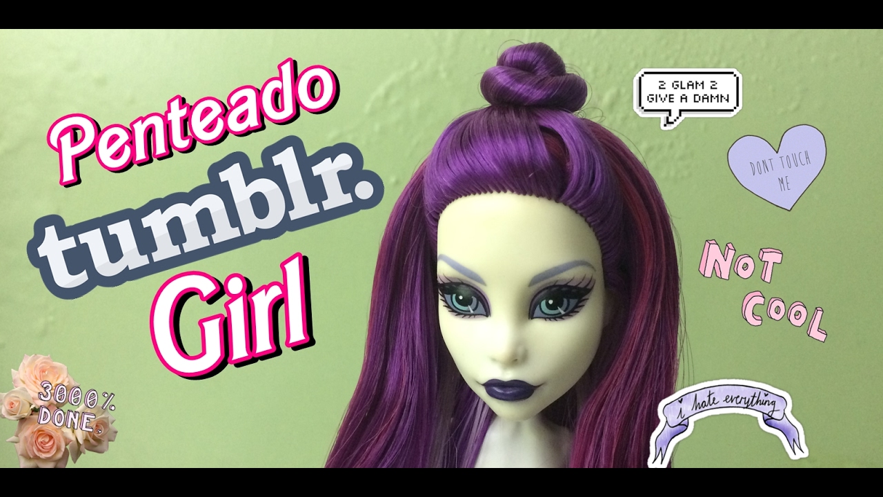 TUTORIAL Penteado Tumblr Girl YouTube