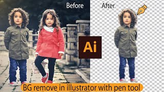 How to Remove Background in Illustrator | how to remove/extract image in Ai l Step-by-Step Tutorial