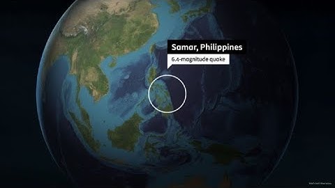 Animated map shows epicentre of Philippines 6.4 quake