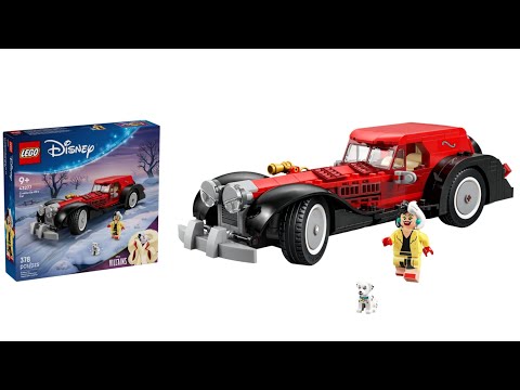 LEGO Disney 43277 Cruella De Vil's Car unboxing & Speed Build