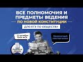 Все полномочия и предметы ведения за 90 минут