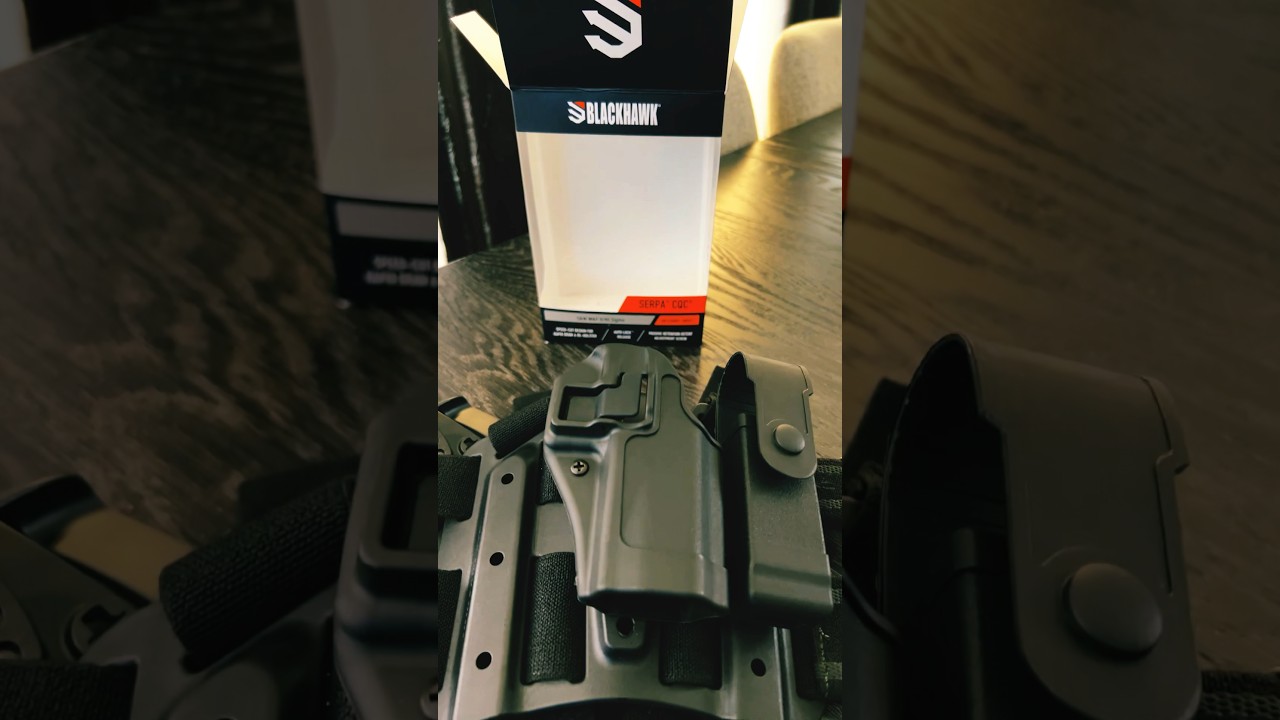Blackhawk Serpa SD40VE on Blackhawk Tactical Drop Leg Holster.