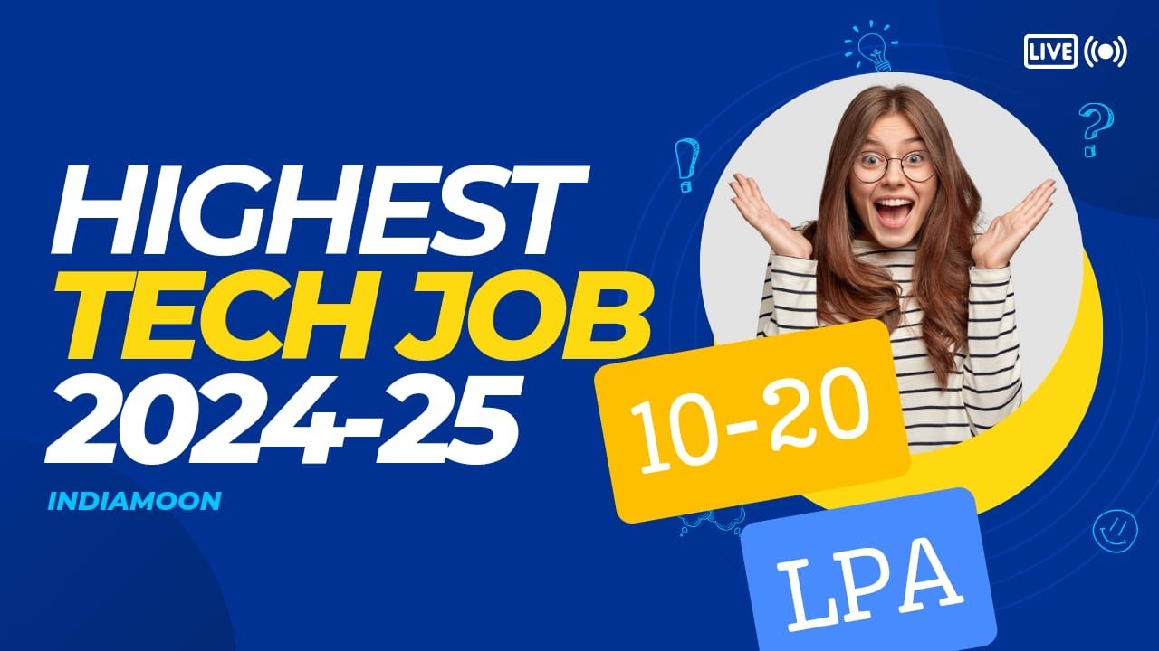 Top Highest Paying TECH Jobs in 2024 @indiamoon - YouTube