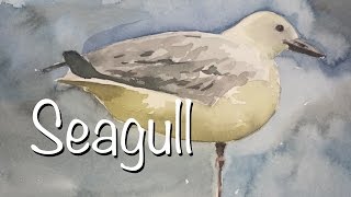 watercolor sea bird tutorial seagull paint watercolour gull tutorials birds paintings visit