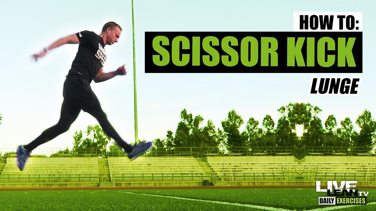 How To Do A SCISSOR KICK LUNGE Exercise Demonstration Video and Guide