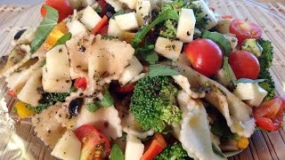 Bow Tie Pasta Salad With Balsamic Vinaigrette Dressing-Italian Food Recipes