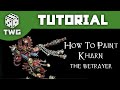 Comment peindre kharn le tratre  tutoriel de peinture warhammer 40k the war gamer