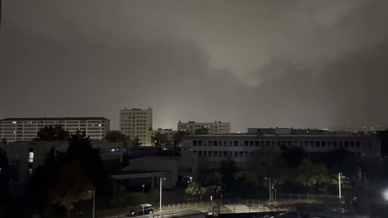 Orage de grêle à Lyon le Jeudi 17 Octobre 2024