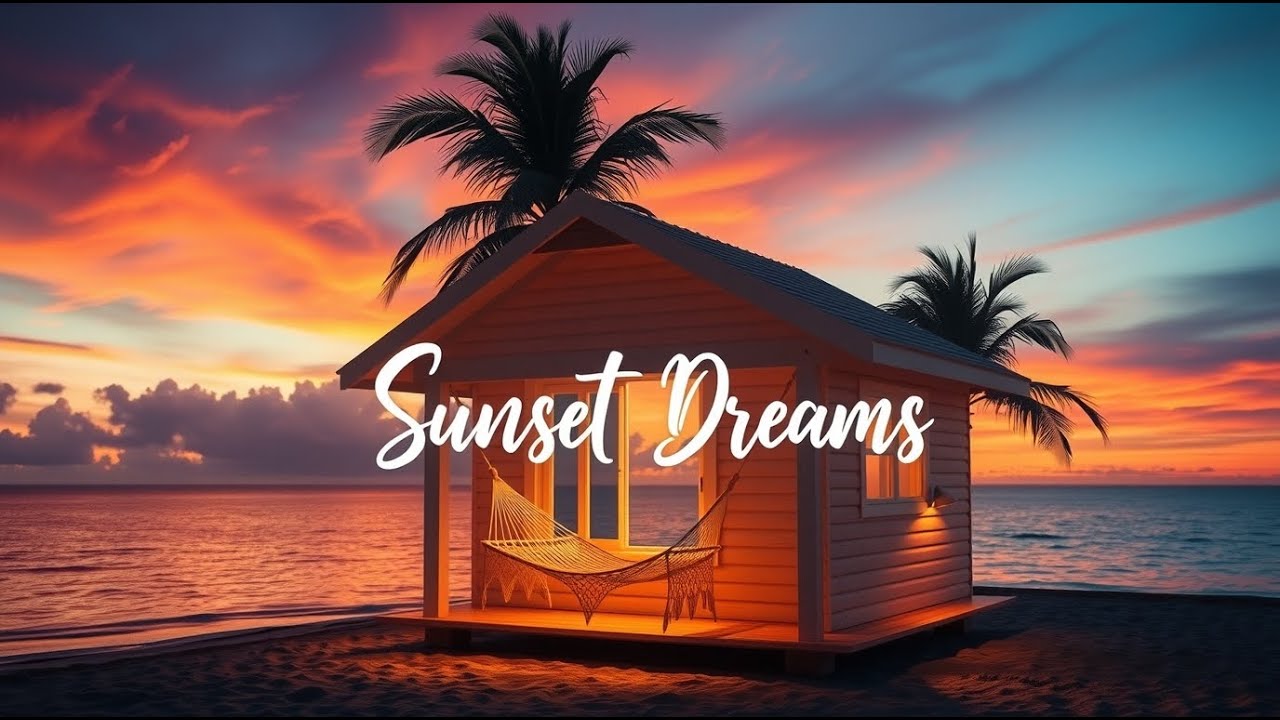 🏖️ Cozy Beach Cabin at Dusk Relaxing Guitar | Soft Acoustic & Ambient Bliss 🌊