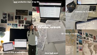 ENGINEERING FINALS WEEK 🎱💻 most productive days ever, cramming for 5 exams, extreme burnout