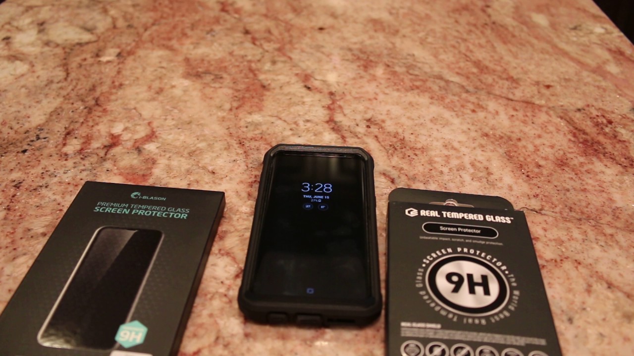 Samsung Galaxy s8 Gpel vs. i-Blason Tempered Glass Screen Protector