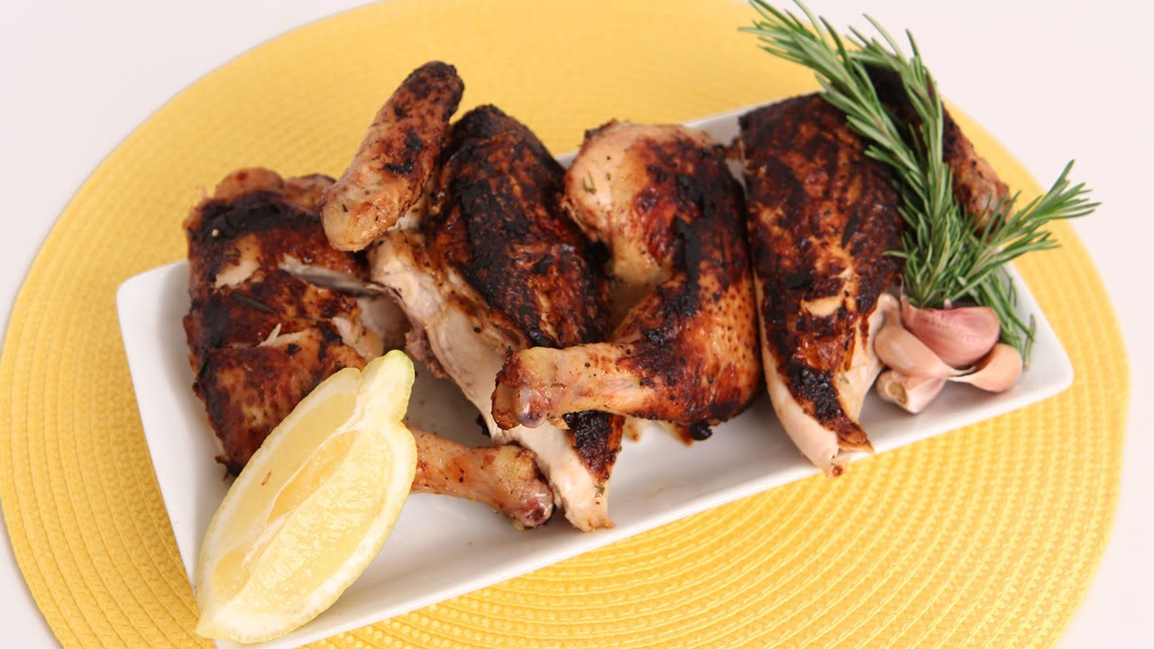 Chicken Under a Brick Recipe - Laura Vitale - Laura in the Kitchen Episode 598