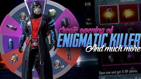 Crate Opening For Enigmatic Killer Set , Lucky Spin For Killing Machine Set & Field Commander AWM !!