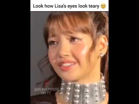 Lisa's eyes filled with tears 🥺😱 #lisa #블랙핑크 #blackpink #리지 #shorts