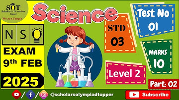 NSO Olympiad Std 3 Level 2 [Paper 02] #nso #nsoolympiad  #nsoclass3 #sofolympiad #nsolevel2