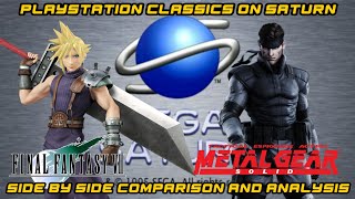 Final Fantasy VII & Metal Gear Solid on Sega Saturn - Frogbull Saturn Demos vs PlayStation. Final Fantasy 7 Saturn