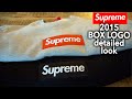Authenticating Supreme Box Logo Crew Neck 2015 in Black and Grey | wash tag wear signs