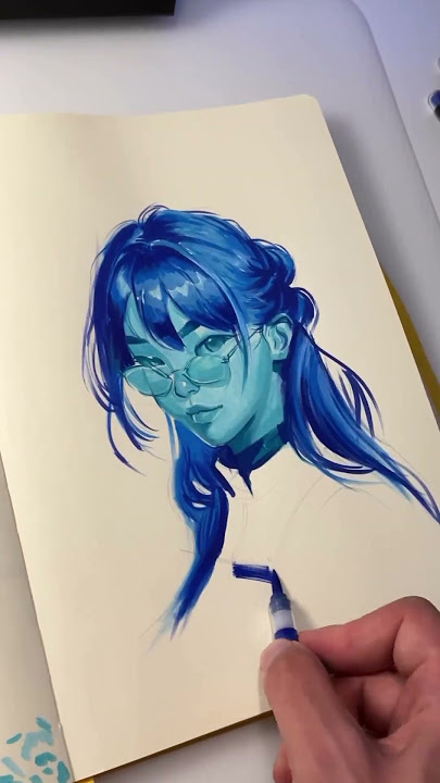 Fantastic portrait by ​⁠@Clsamet  created with our ​⁠@karinmarkers