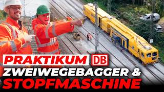 Zweiwegebagger \u0026 Stopfmaschine | Praktikum Deutsche Bahn