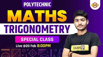 Polytechnic Maths Classes | Trigonometry | Maths For Polytechnic Exam | Maths By Manak Sir