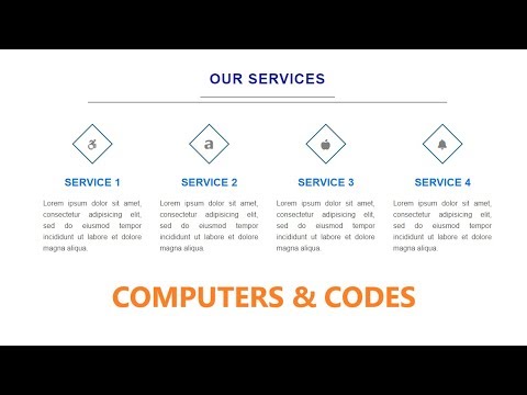 Responsive Our Services Section Using Only HTML & CSS | Computer ...